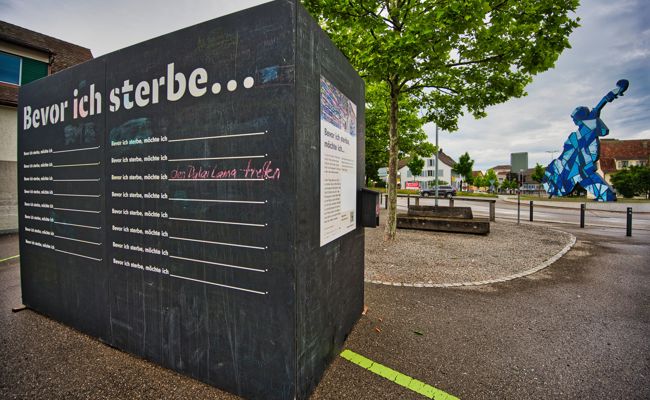Diesen Satz darf man zu Ende schreiben: «Bevor ich sterbe, möchte ich …»