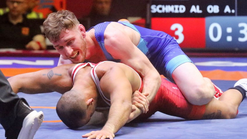 Vetsch holte gegen Schmid die entscheidende Zweierwertung in der letzten Kampfminute.