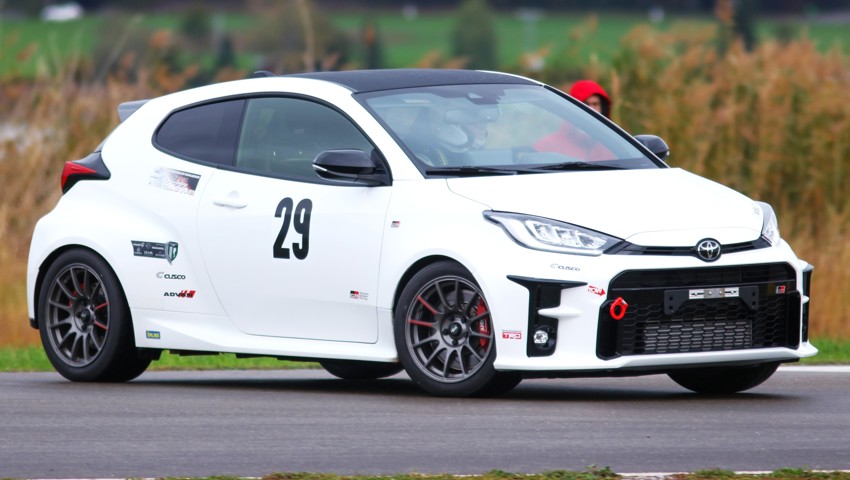Reto Sieber fuhr im Toyota GR Yaris in der Kategorie L2 2001–3000 knapp am Podest vorbei.