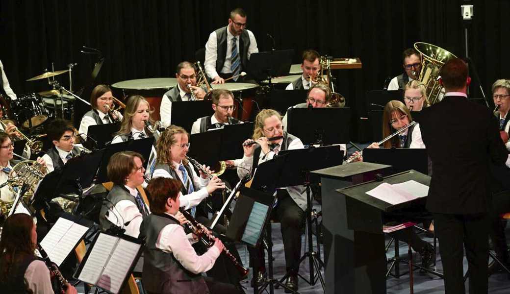 Der Musikverein Marbach war musikalisch von klassisch bis rockig unterwegs. 