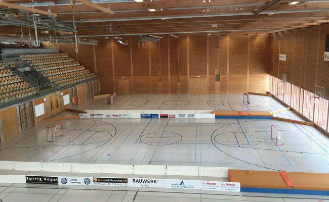 Die Sporthalle Aegeten braucht einen neuen Boden