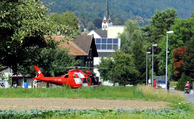 Rega-Einsatz in Lüchingen