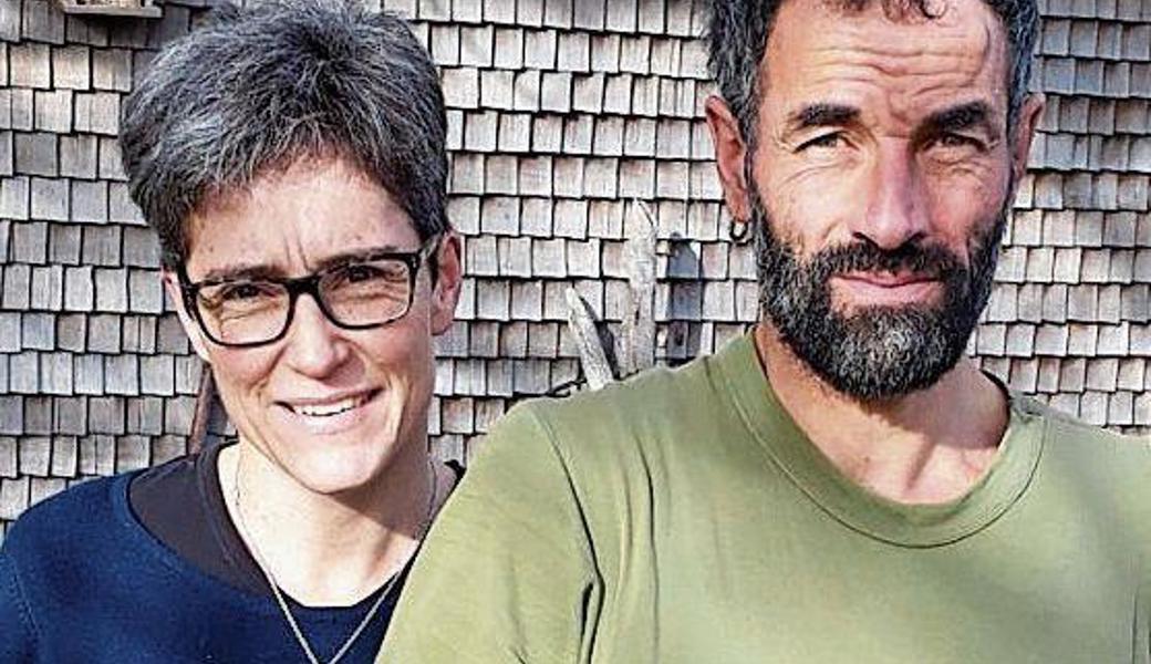 Agnes und Albert Gmünder sind das neue Alphirtenehepaar auf der Alp Sämtis.