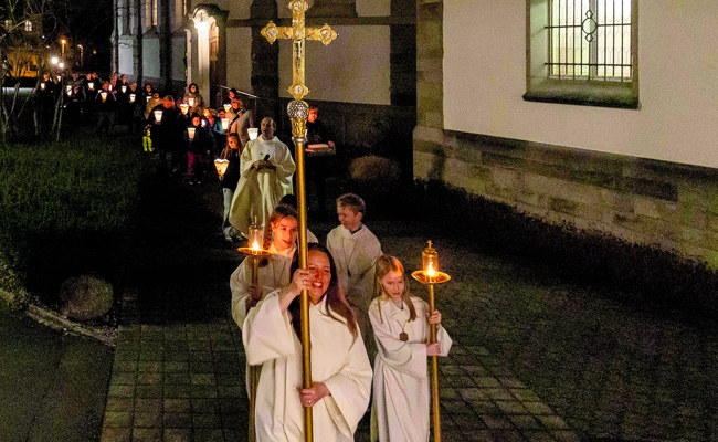 Lichterprozession am Gedenktag des HI. Don Bosco