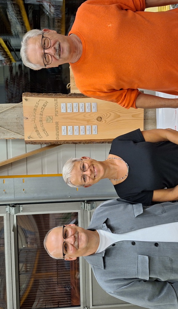 vlnr: Christof Lagger, Rita Stöckl, Augustin Hutter