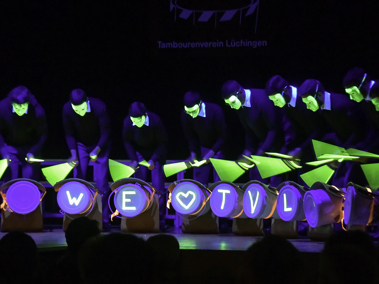 Der Tambourenverein Lüchingen überzeugt mit kurzweiliger Trommel- und Clarionshow