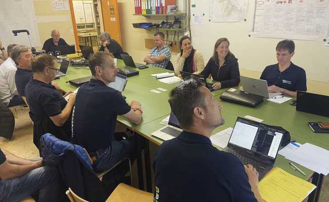 Regionaler Führungsstab übt mögliche Szenarien bei Hochwasser