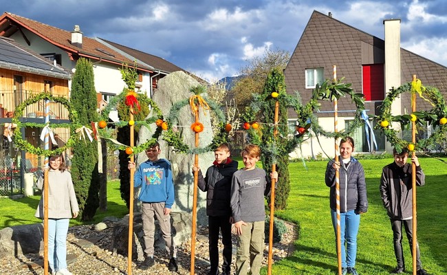 Palmsonntag mit den Schülerinnen und Schüler der 6. Klasse