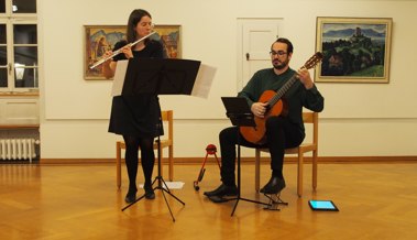 Ein furioses Encore-Konzert mit dem Duo Saitenwind