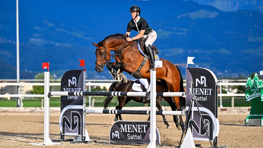 Leon Hänzi gewann das Springen über 120cm.
