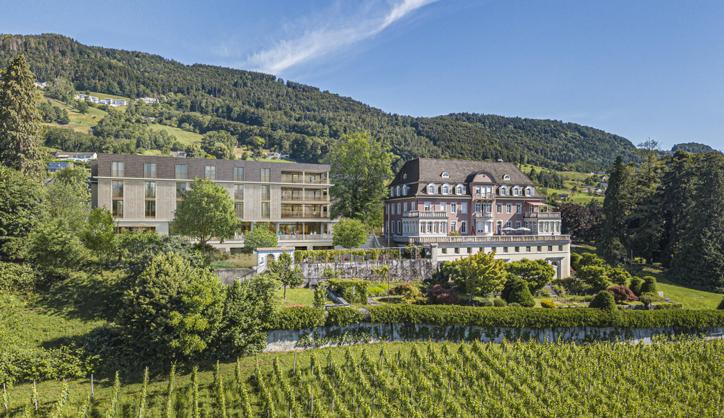 Direkt links neben der Villa Tanner soll das neue Altersheim Geserhus realisiert werden. 