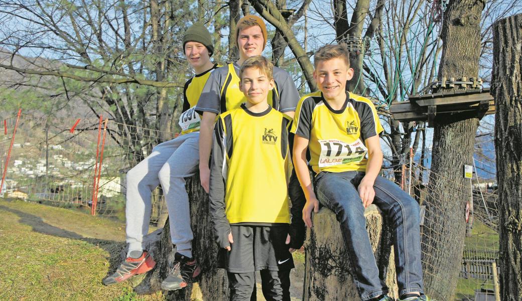 Die KTV-Läufer sind mit ihrem ersten Crosslauf zufrieden. 