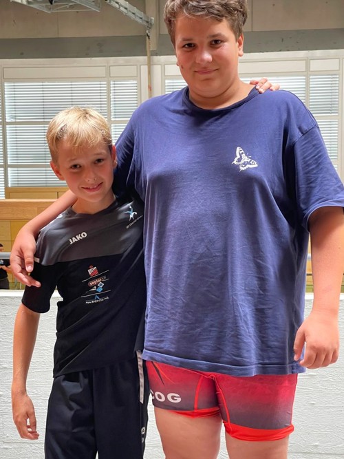Lasse Sprecher (links) gewann seine Kategorie, Benett Wagner (rechts) wurde Zweiter.