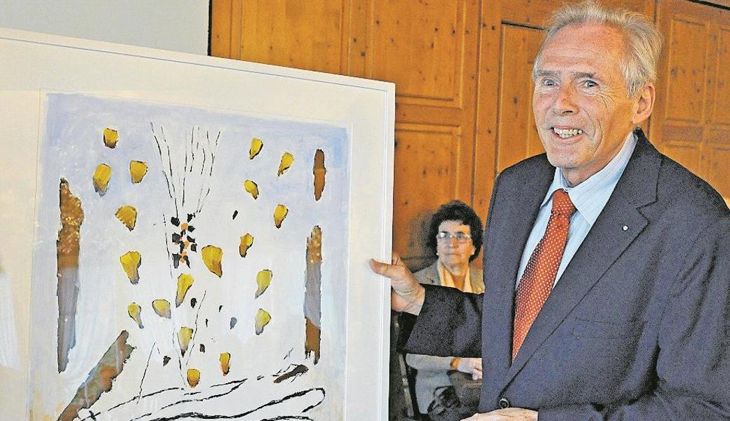 Paul-Josef Hangartner zeigte sich sehr erfreut über seinen «Ebnöther».