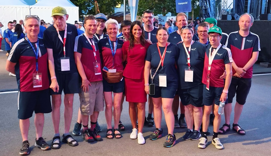 PluSport Rheintal Schwimmer*innen mit Simone Michlig