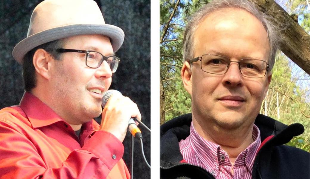 Kandidieren für den Primarschulrat Marbach: Mario Haltinner (links) und Daniel Wymann.