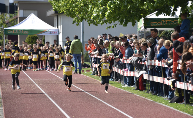 Schnelllauf, Weitsprung und Ballwurf am 52. Kids Cup in Kriessern