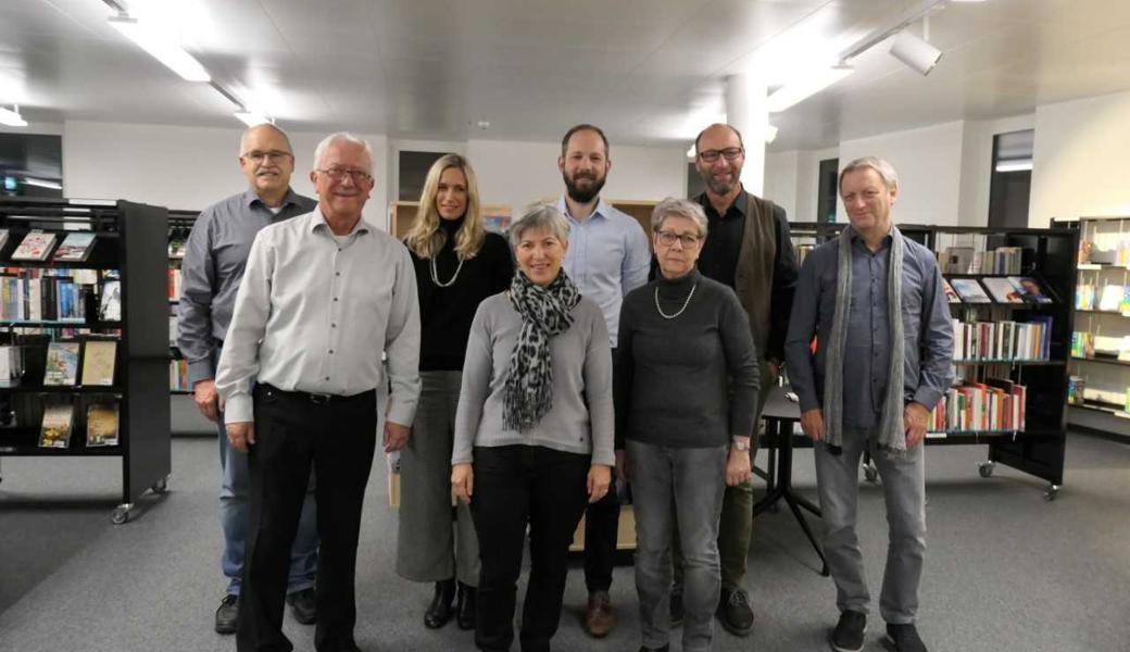 Von links: Ralph Good, Hanspeter Enderli, Lucette Zünd, Linda Zünd, Alex Arnold, Brunhild Hartmeyer, Daniel Schelling und Roland Züger.