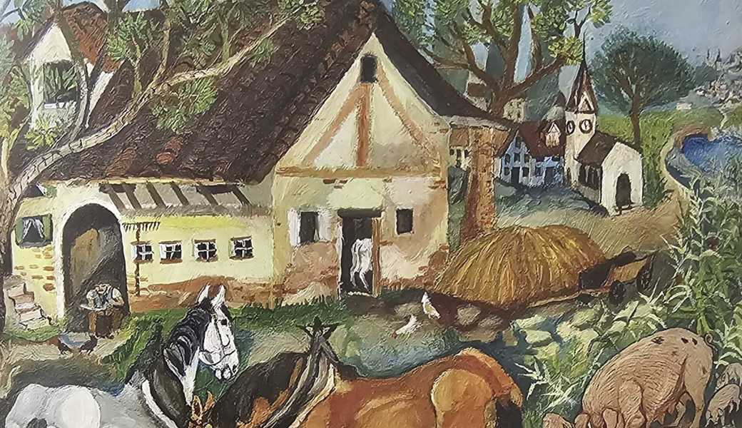 «Tenne mit Kirchlein» (nicht Marbach).