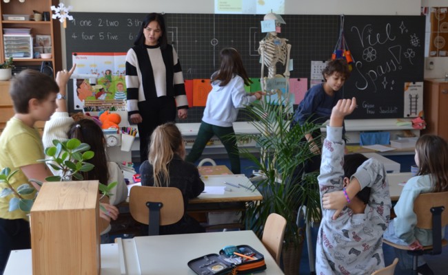 Studierende übernehmen eine Woche lang den gesamten Schulbetrieb in Balgacher Schulhaus