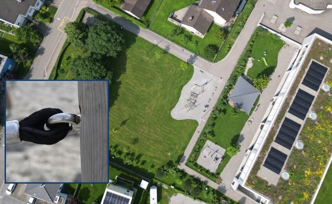 Rätseln Sie mit: Entdecken Sie, wo dieses Detail auf der Drohnenaufnahme hingehört