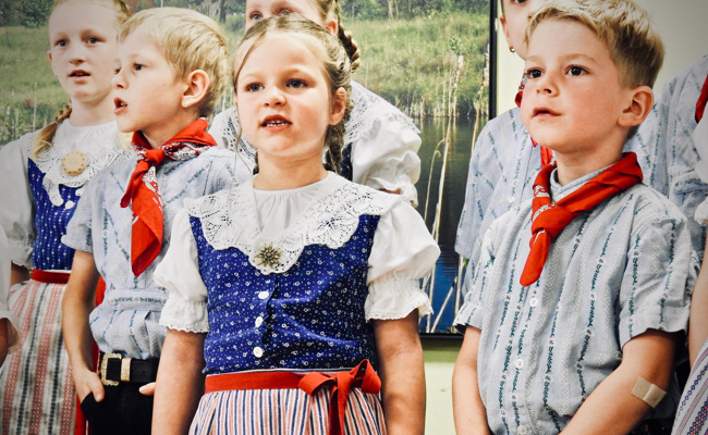 Kinderjodelchörli tritt auf der Kulturbühne auf 