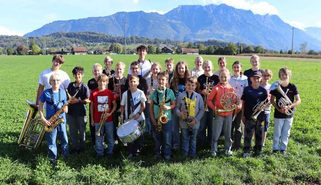 Die Kadettenmusik Altstätten und die Juniorband Viamala/Grischun Central. 