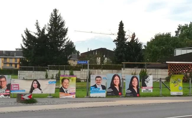 Für etwa zwei Plakate hätte es noch Platz