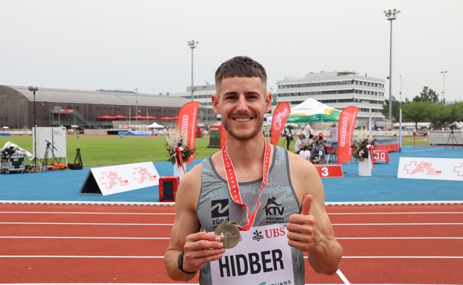 Gianluca Hidber gewinnt Bronzemedaille an der Schweizer Meisterschaft im Dreisprung