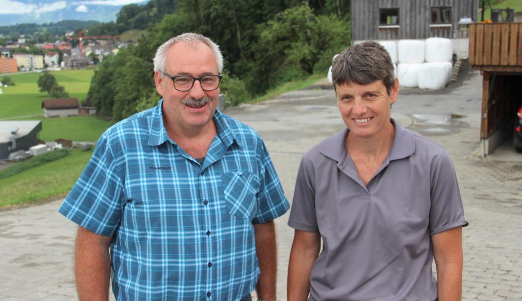 Roland und Edith Mattle betreiben in Rüthi mit 30 Hektaren einen Hof, der zu den grösseren zählt. Zwei weitere Hektaren fänden sie ideal, weil dann die Fruchtfolge besser planbar wäre. 