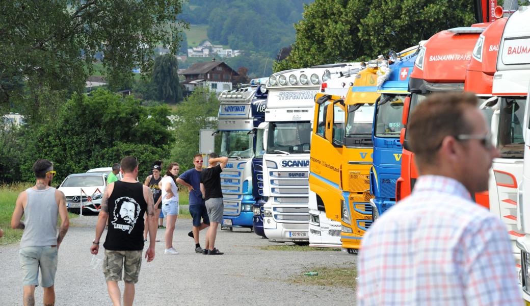 Hupen ist am LKW-Treff nur noch zum Schluss der Veranstaltung am Sonntag erlaubt.