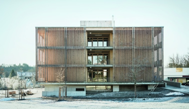 Baumschlager Hutter Partners gewinnt internationalen  Architekturpreis für innovativen  Schulneubau
