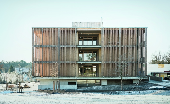 Baumschlager Hutter Partners gewinnt internationalen  Architekturpreis für innovativen  Schulneubau