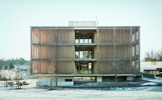 Baumschlager Hutter Partners gewinnt internationalen  Architekturpreis für innovativen  Schulneubau