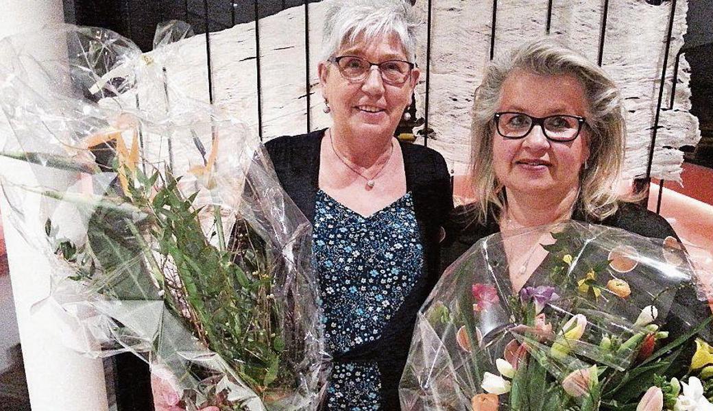 Margot Rösch (links) wurde anstelle Yvonne Hutters in den Vorstand des Gemeinnützigen Frauenvereins Berneck-Heerbrugg gewählt.