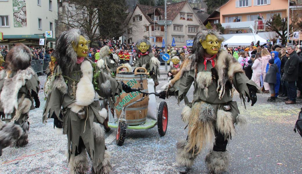 Inzwischen ein Grossanlass: Die Räbschter Dorffasnacht, zu der jeweils der grosse Umzug gehört.