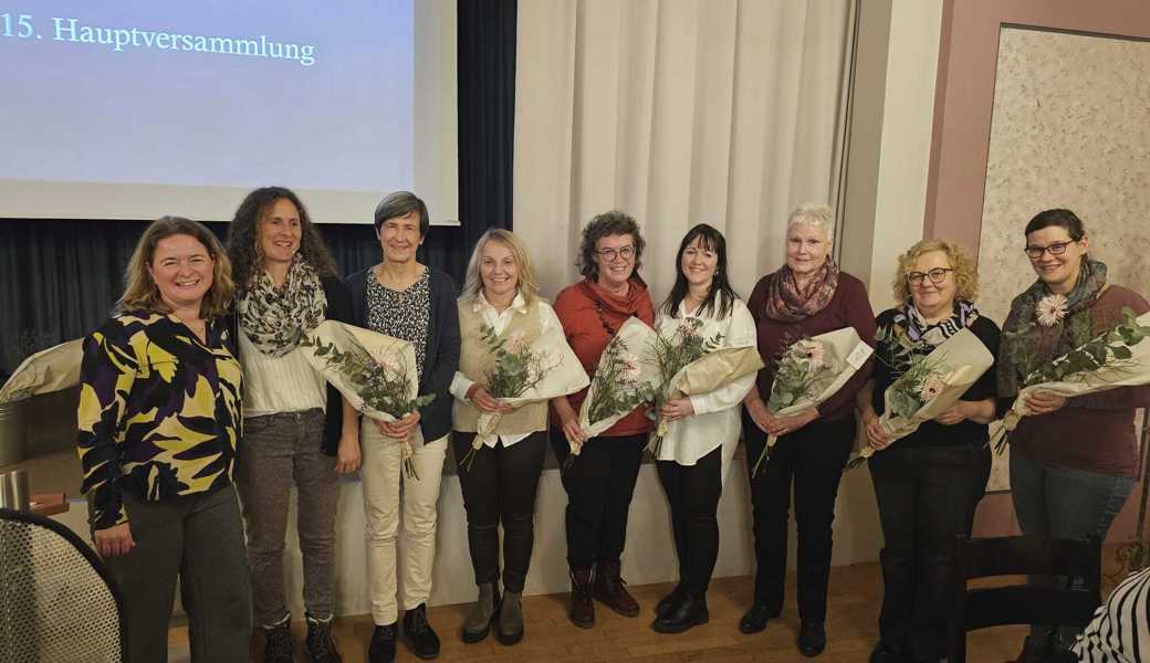 Andrea Jüstrich, Andrea Looser (Teamleiterin), Monika Ammann,  Anneliese Baumgartner, Sigrid Seitz, Isabell Fessler, Marianne Seitz, Andrea Kurer und Alexandra Biello. 