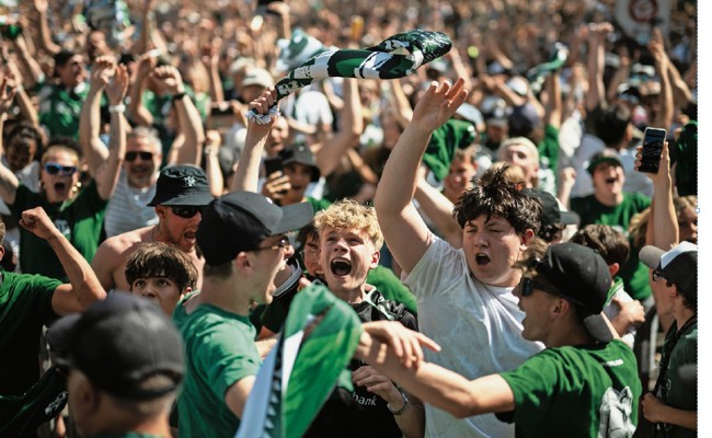Zehntausende Fans in Grün-Weiss feierten in St. Gallen den Cupsieg
