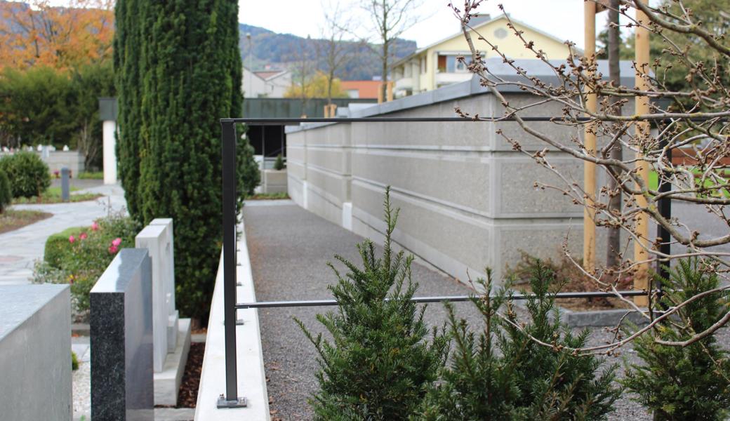 Eine flache Rampe gewährt Zugang zum oberen Teil