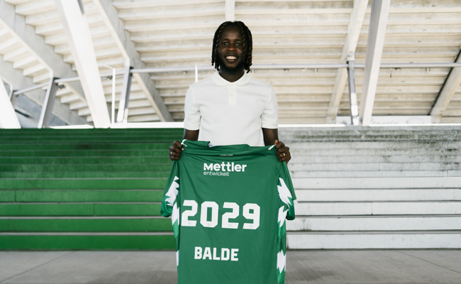 Der FC St. Gallen bindet Stürmer Aliou Baldé bis 2029 an den Verein