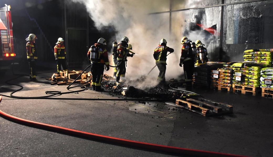 Die Feuerwehr konnte die Brände rasch löschen.