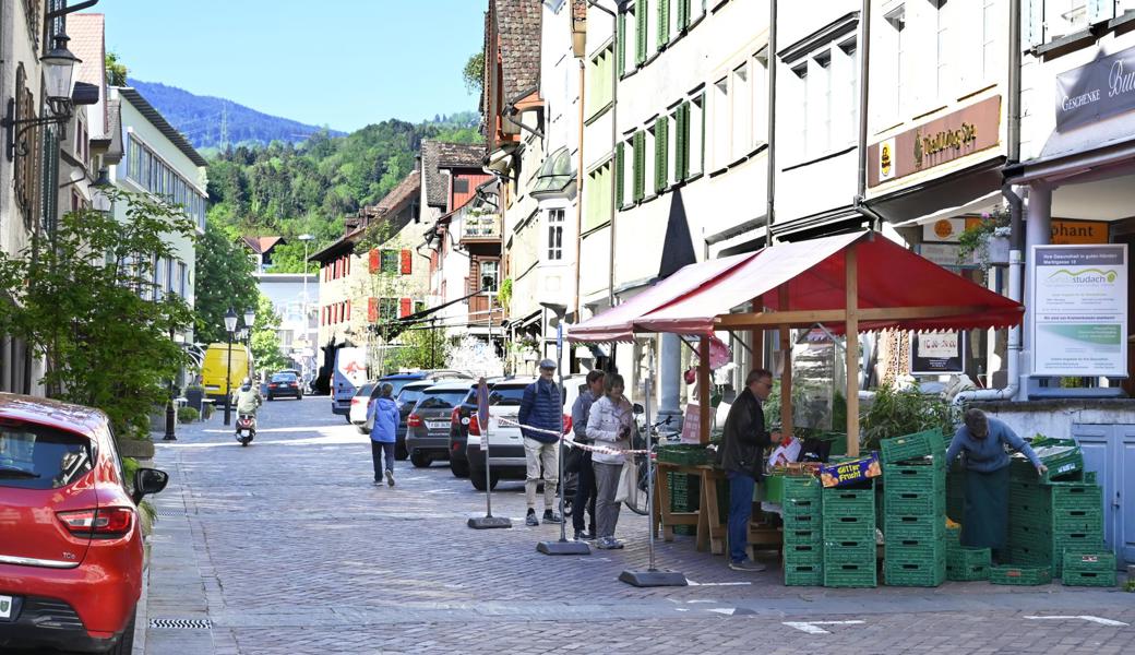 Wäre wie für den 7. Mai geplant Maimarkt gewesen, sähe es auf diesem Foto anders aus.
