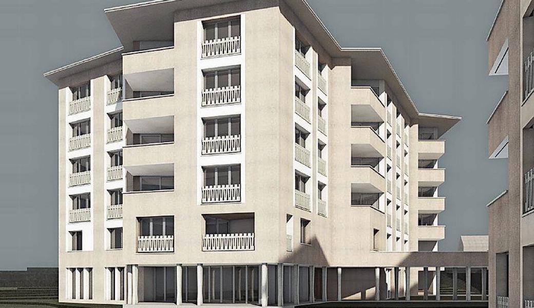 Architektonisch lehnt sich das Neubauprojekt den Nachbargebäuden der Genossenschaft Alterswohnungen Blumenfeld an.