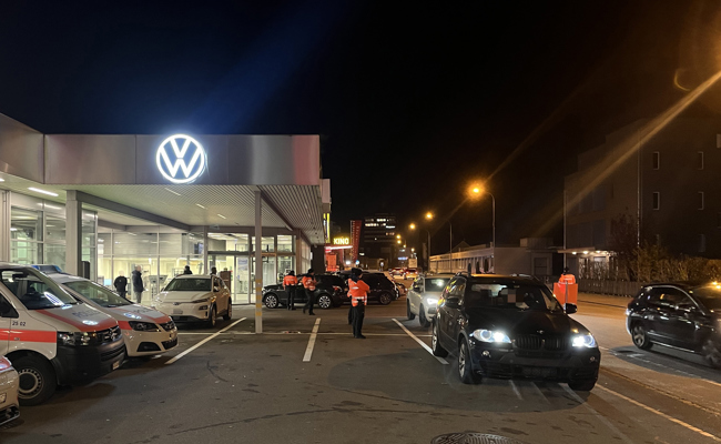 Kantonspolizei kontrollierte Fahrzeugbeleuchtung
