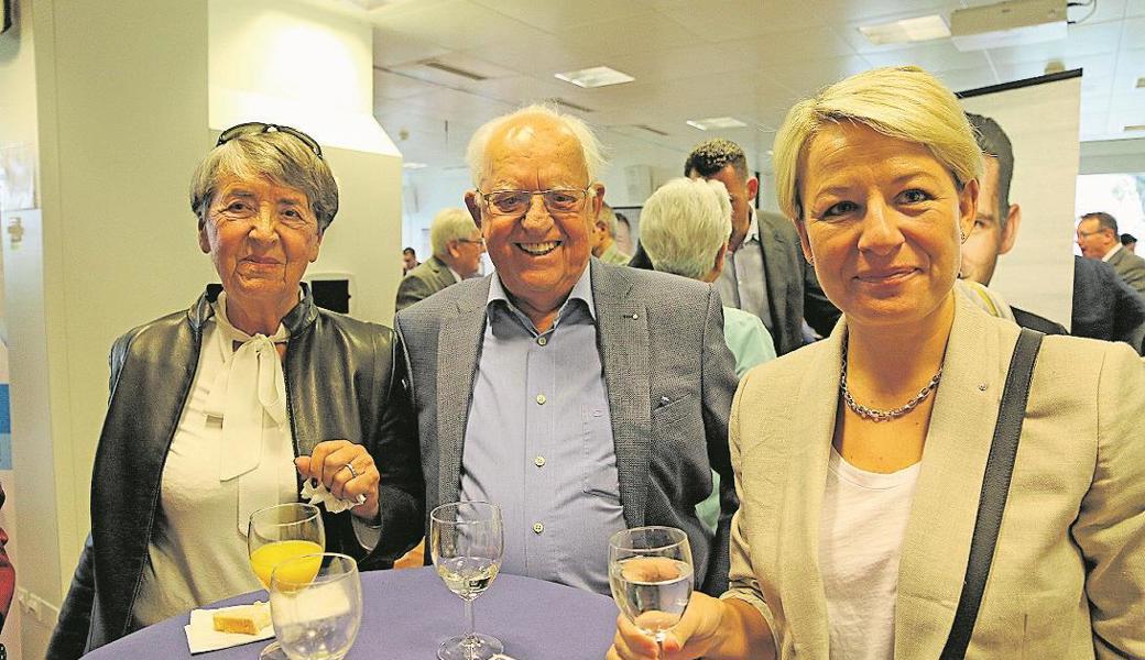 Mit einem Apéro schloss der Anlass bei der Firma Leica.