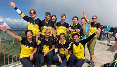 Die Frauenriege des KTV Oberriet wandert auf den Hohen Kasten
