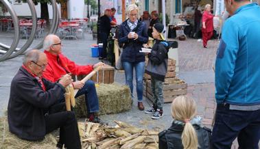 Auf dem Bauernmarkt: Hülschet in der Marktgasse