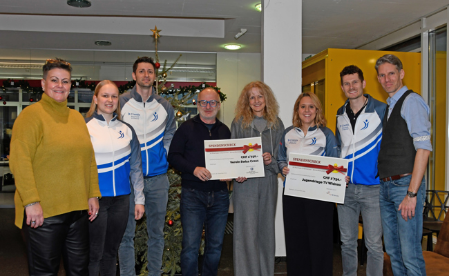 Erlös aus dem Entenrennen an Nachwuchs vom TV Widnau und Verein Swiss Cross gespendet