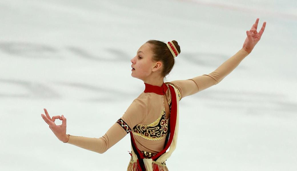 Für das eisläuferische Können und die Musikinterpretation hat Flavia Köppel gute Noten bekommen. 