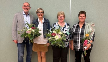 Der neue Vorstand ab GV 2024 (von links:): Urs Noser (Präsident, Altstätten), Sybille Imhof (Vizepräsidentin, Marbach), Gaby Hartert (Aktuarin, Rebstein), Olivia Ritter-Kollegger (Mitglied, Eichberg). Der neue Vorstand ab GV 2024 (von links:): Urs Noser (Präsident, Altstätten), Sybille Imhof (Vizepräsidentin, Marbach), Gaby Hartert (Aktuarin, Rebstein), Olivia Ritter-Kollegger (Mitglied, Eichberg).